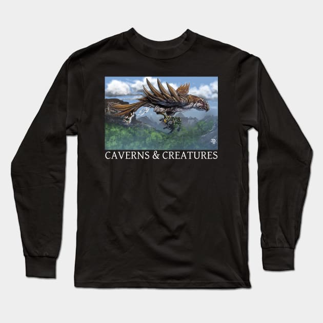 Caverns & Creatures: Love on the Rocs Long Sleeve T-Shirt by robertbevan